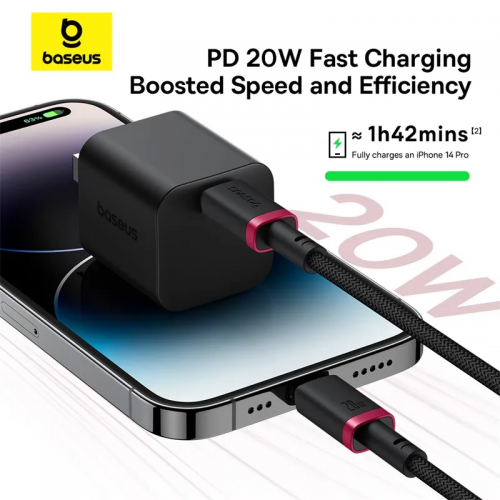 Baseus Cable Lightning to USB-C Dura Series Braided 2.0m Black - Image 6