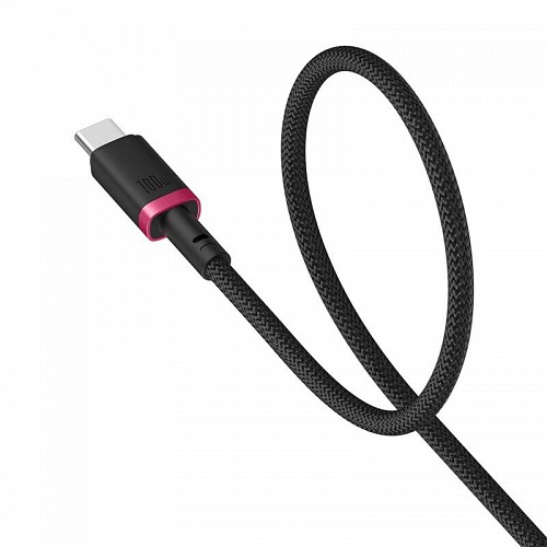 Baseus Cable USB-C to USB-C Dura Braided 1.0m 100W Black+Red - Image 2
