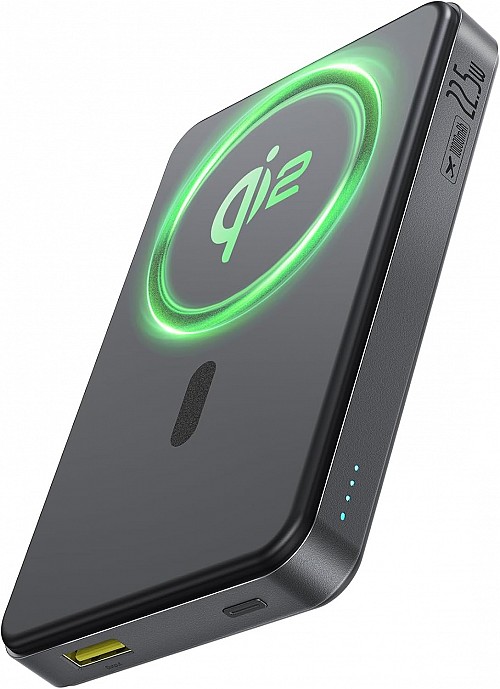 Baseus Powerbank Wireless 22.5W 10000mAh 15W Qi2 Airpow Black - Image 2