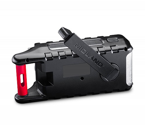 Midland Emergency Powerbank 10000mah Temp Sensor, BT, FM Radio, Dynamo & Solar Powered, 130 Lmn Flashlight ER300 PRO - Image 4