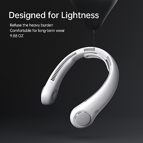 Jisulife Neck Fan Bladeless 5000mAh NECK FAN 4 Grey - Image 8