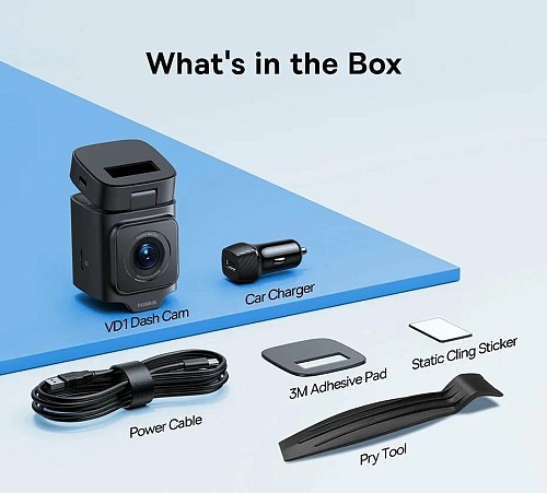 Baseus Car Dashcam Front 3K GPS+Solar PrimeTrip VD1 Black - Image 11