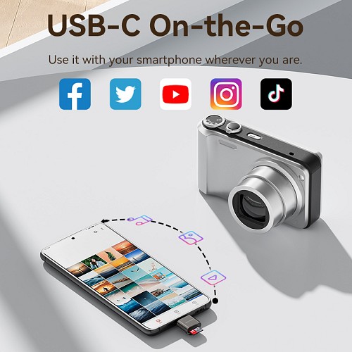 Vention CLMH0 Metal USB-C Card Reader for Micro SD Cards - Image 8