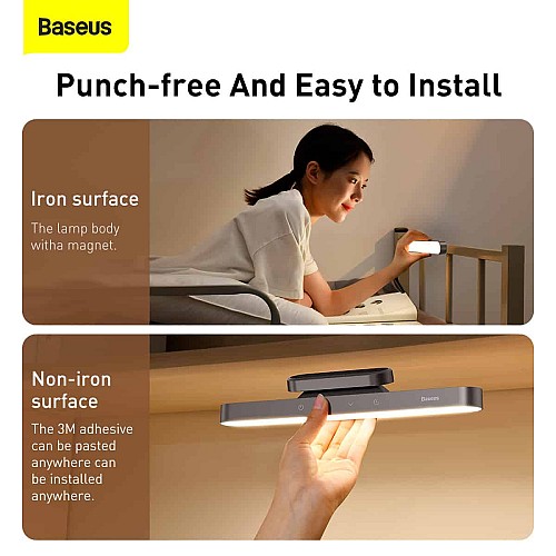 Baseus Magnetic Rechargeable LED Lamp DGXC-02 Grey - Image 2