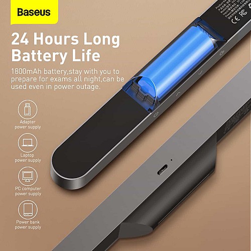 Baseus Magnetic Rechargeable LED Lamp DGXC-02 Grey - Image 3