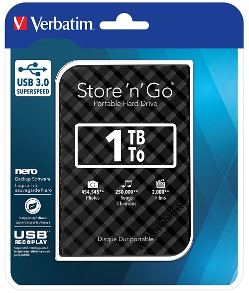 Verbatim HDD External STORE'N'GO 2.5'' USB3.0 Slim Black - Image 3