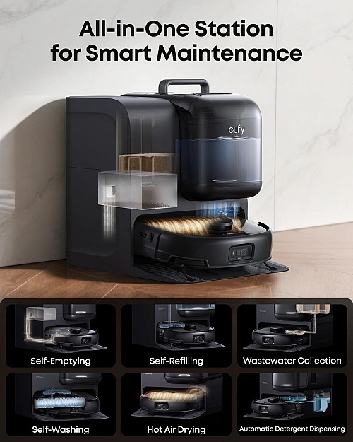 Anker Eufy Robot Vacuum Omni E28 with FlexiOne Portable Deep Cleaner - Image 2