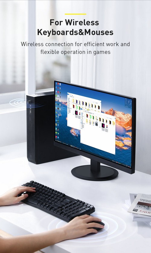 Baseus Wireless Bluetooth Adapter BA04 Black 5.0 - Image 5
