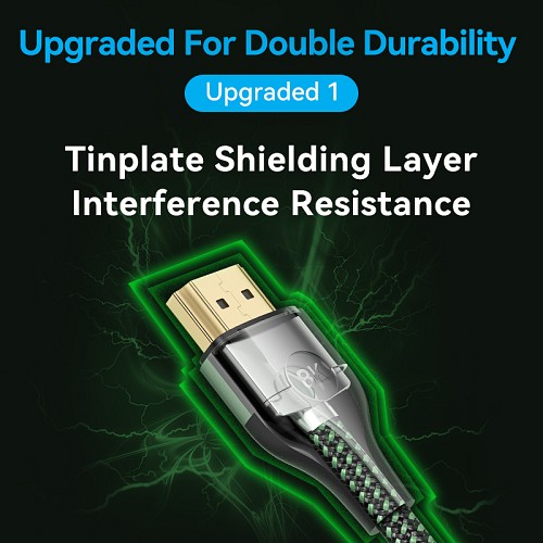 Vention HDMI Cable 2.1 8K60Hz Braided Ultra Thin 3.0m ALOGI - Image 9