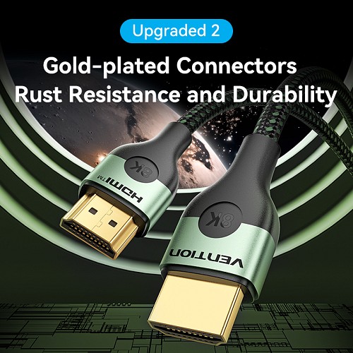 Vention HDMI Cable 2.1 8K60Hz Braided Ultra Thin 3.0m ALOGI - Image 8